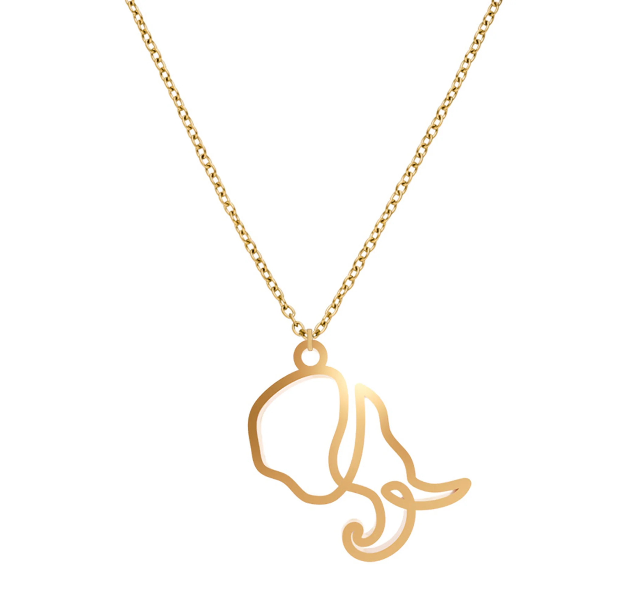 Collier Éléphant One Line - Image 3