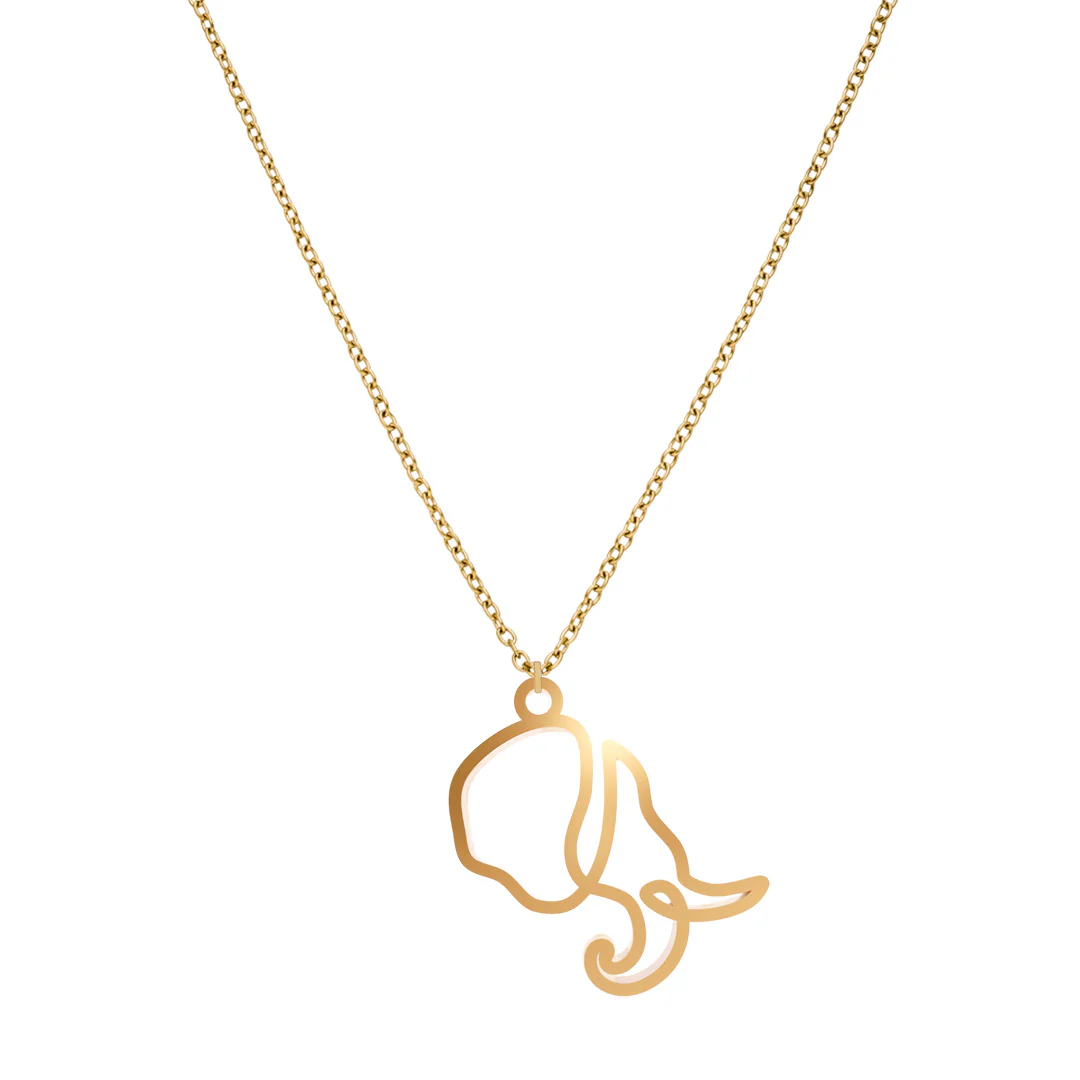 Collier Éléphant One Line - Image 4