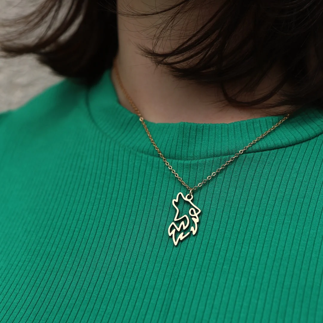Collier Loup One Line - Image 6