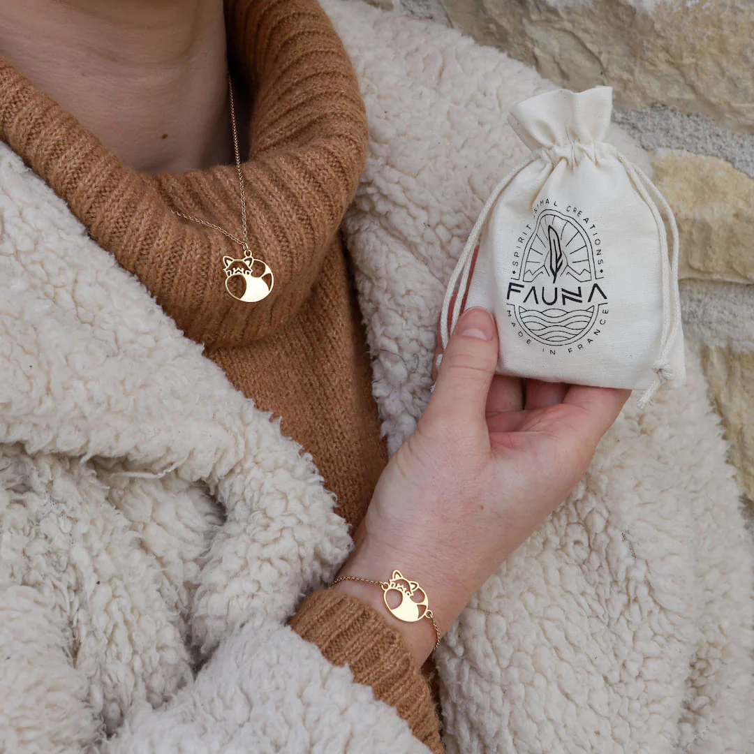 Collier Panda Roux - Image 8